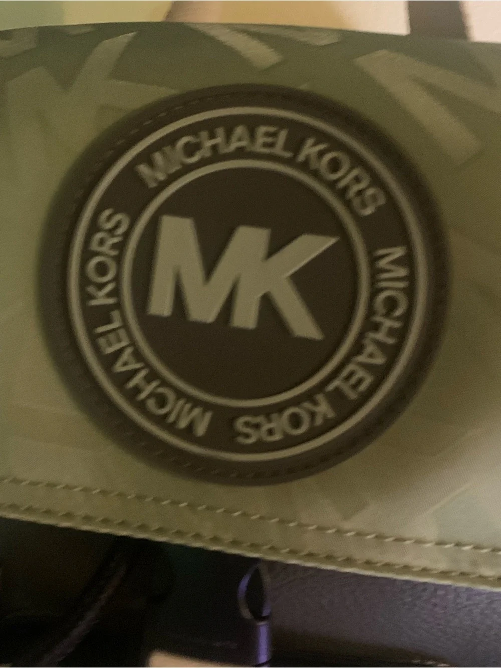 Michael Kors Kent Sling Backpack light sage green signature unisex, like new